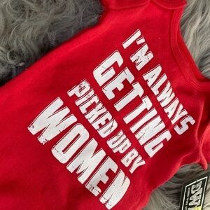 Rashti & Rashti Red onesie size 3 Mo